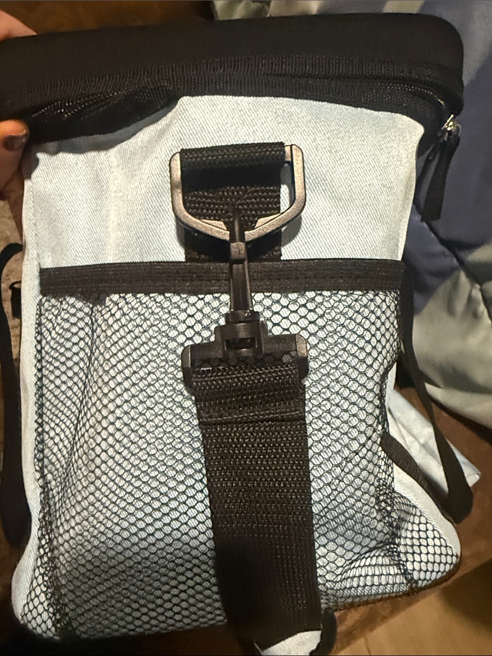 Men's Light Blue and Black Cooler Tote Bag - Unbranded - Picture 4 of 6